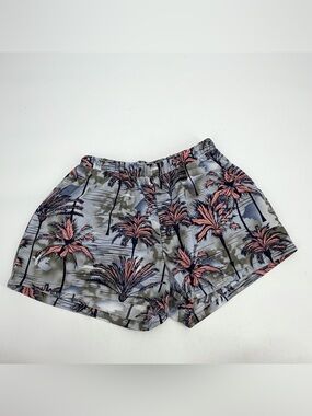 The Impeccable Pig Shorts Womens S Palm Print Polyester Tropical Pull On Pockets